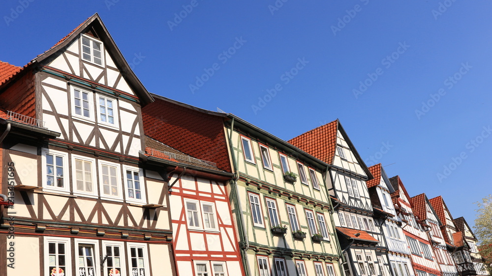 Fototapeta premium Fachwerkfassaden in Bad Sooden-Allendorf