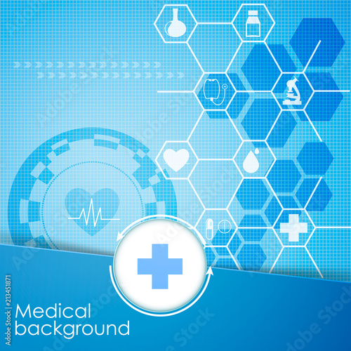Abstract medical background. Vector