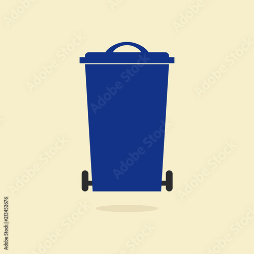 Modern Garbage Bin And Trash Object Illustration Set, Suitable For Illustration, Book Graphics, Icons, Game Asset, And Other Recycle Related Activities.
