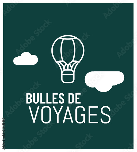 logo pour montgolfière, balades, baptêmes et randonnées