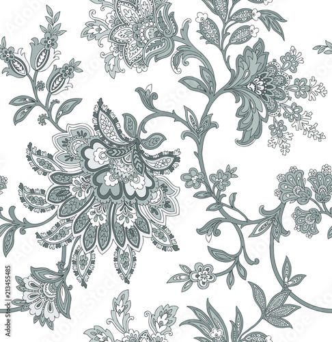 Floral seamless pattern. Flowers illustration