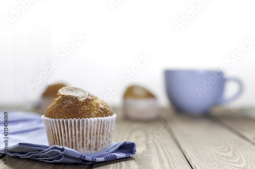 muffin cupcake on white