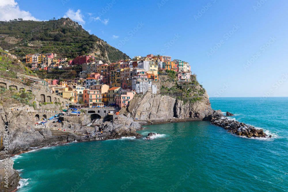 Manarola, one of colorful villages of Cinque Terre, Italy