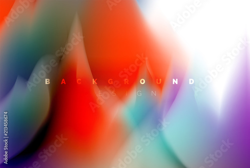 Holographic paint explosion design, fluid colors flow, colorful storm. Liquid mixing colours motion concept, trendy abstract background layout template for business presentation, app wallpaper banner