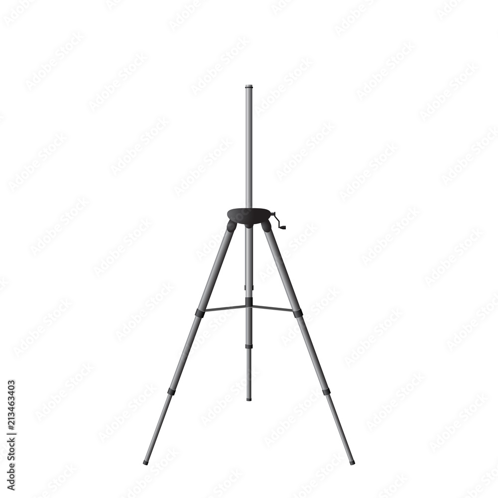 Vector tripod illustration, isolated on white Vector tripod illustration, isolated on white