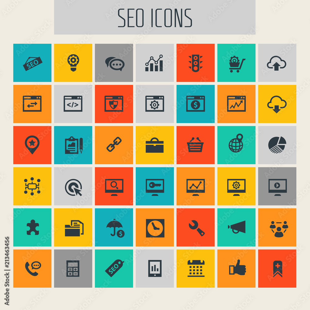 Big SEO icon set Big SEO icon set