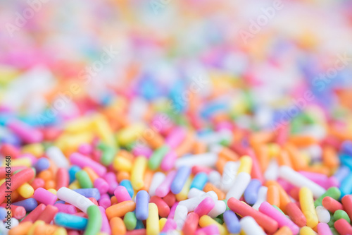Abstract image sweet pastel rainbow sugar texture beautiful background for valentine day and love concept.