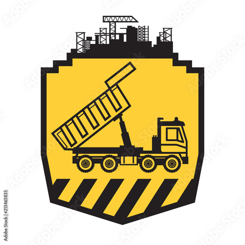 Dump truck sign