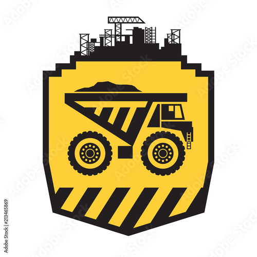 Dump truck sign