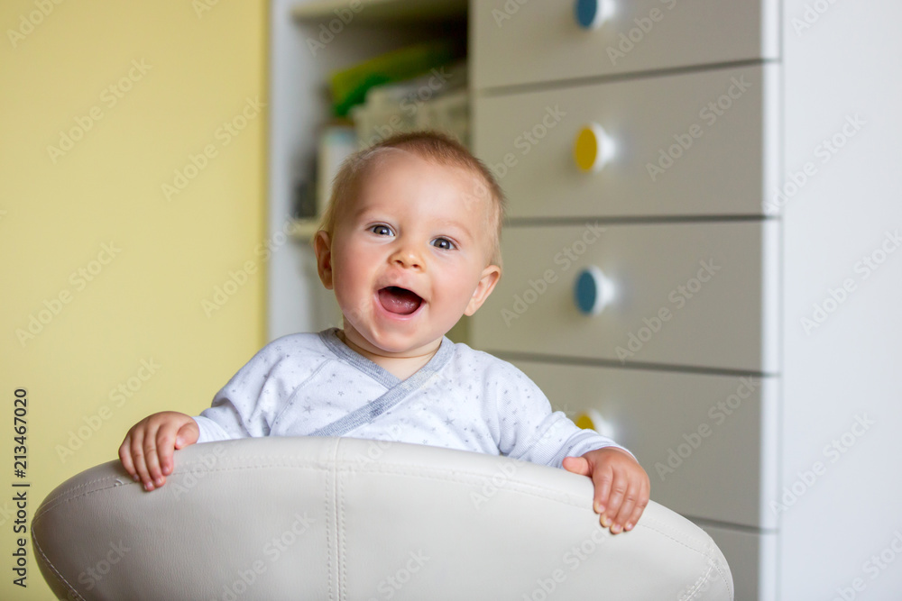 Image of sweet baby boy, closeup portrait of child, cute toddler with blue eyes Image of sweet baby boy, closeup portrait of child, cute toddler with blue eyes