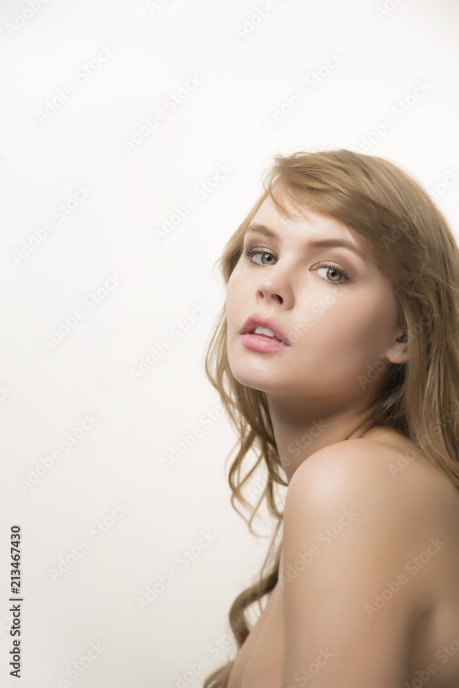 Naklejka premium Pretty woman portrait