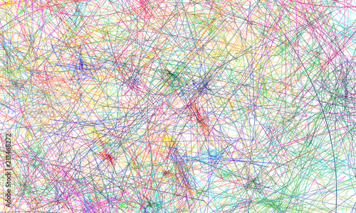 Set of vector colored lines. A web of fine lines.