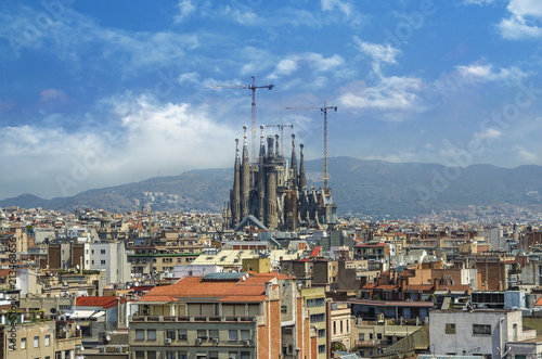 Photography Sagrada Familia in Barcelona. Sagrada view