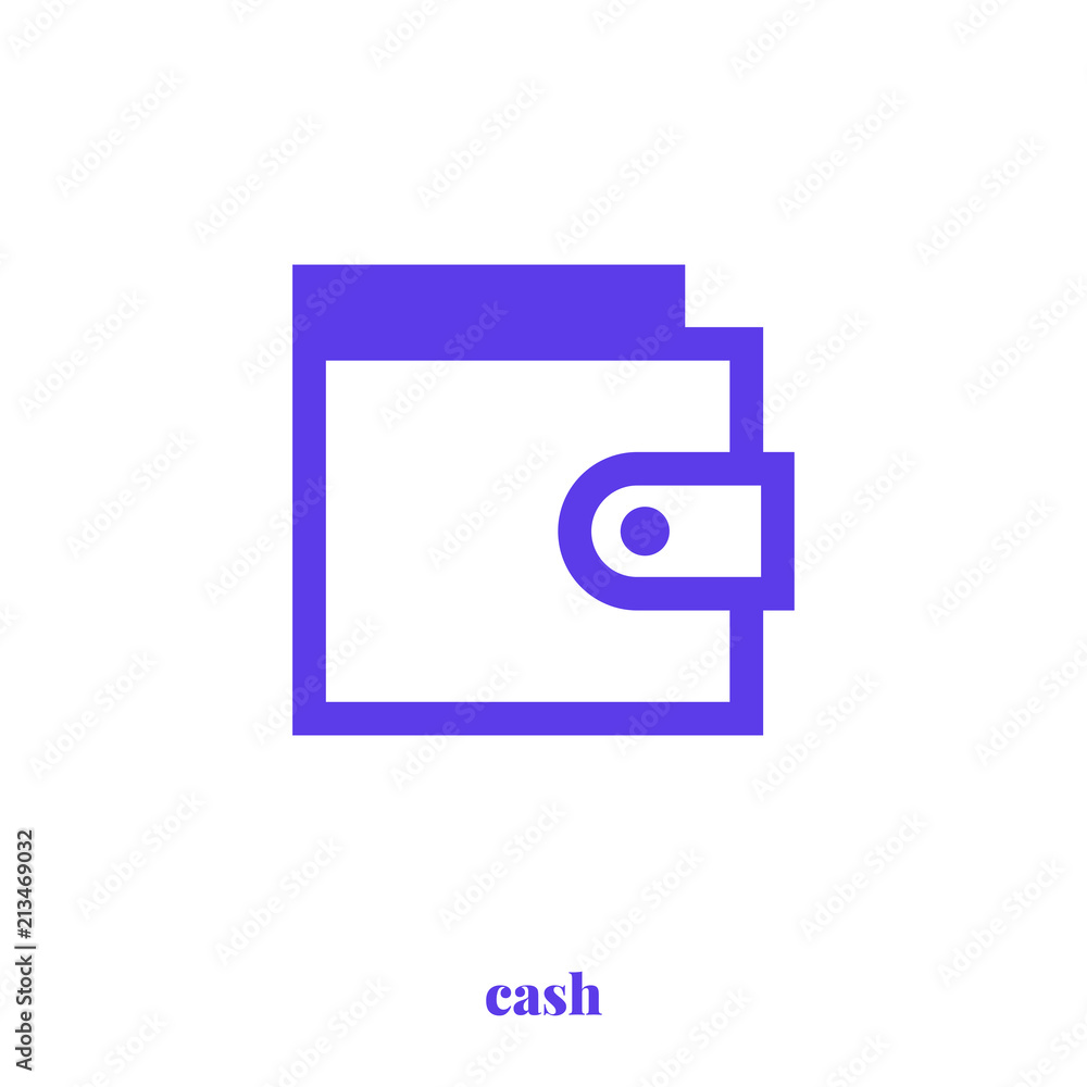 Cash icon vector. Modern, simple flat vector illustration for web site or mobile app Cash icon vector. Modern, simple flat vector illustration for web site or mobile app