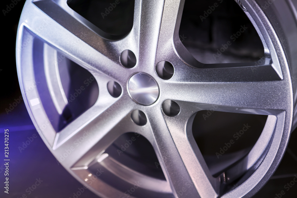 alloy wheel on dark background alloy wheel on dark background