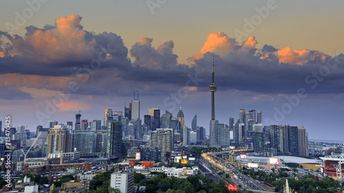 Photography Aerial view of Toronto city from above, Toronto, Ontario, Canada