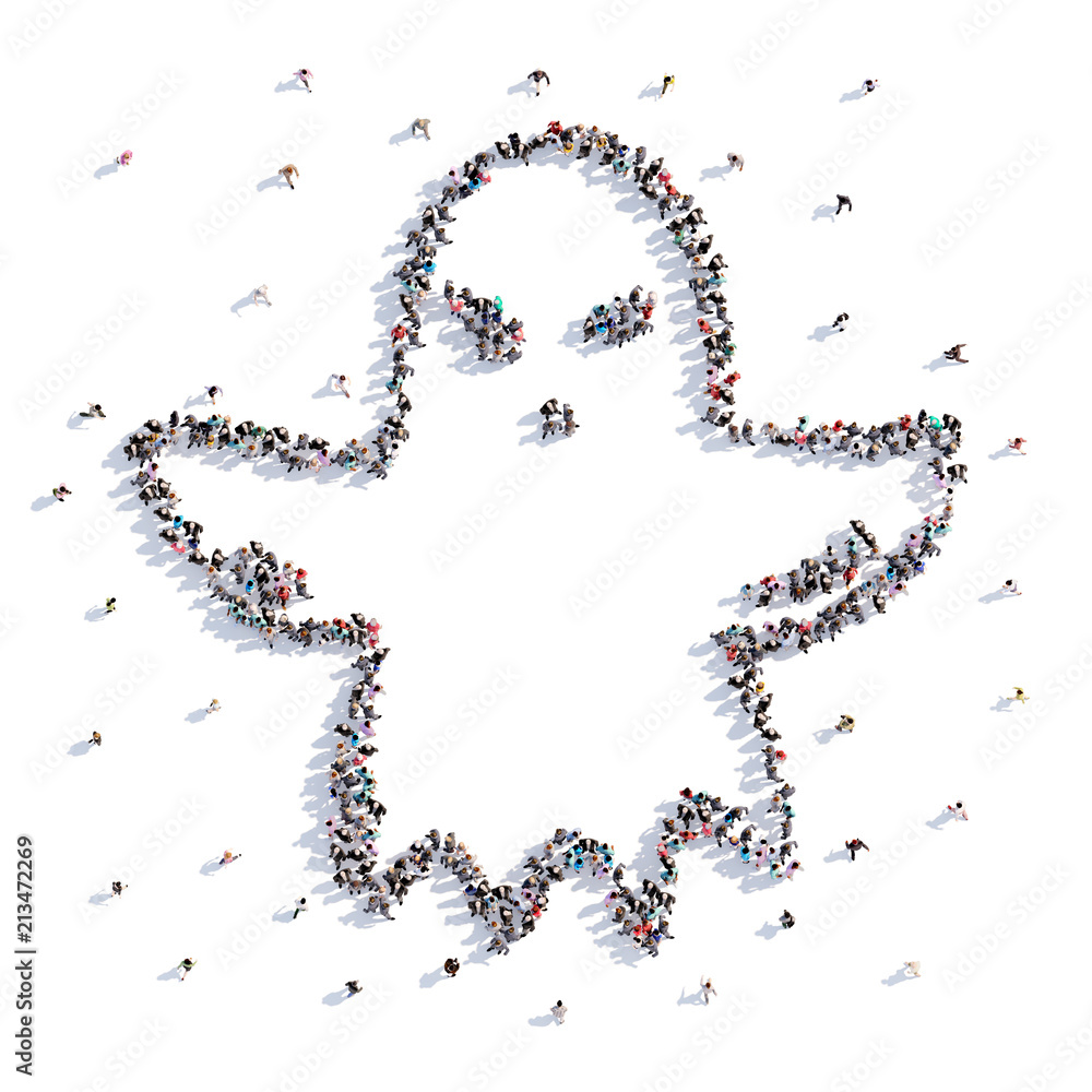 A lot of people form a ghost, a holiday halloween A lot of people form a ghost, a holiday halloween
