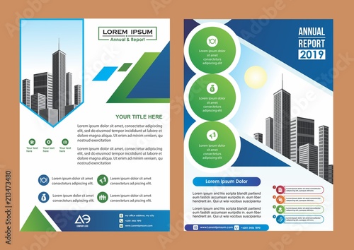 cover, brochure, flyer template for business