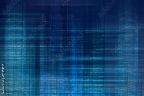 Hi-tech abstract background. Cityscape of skyscrapers Horizontal