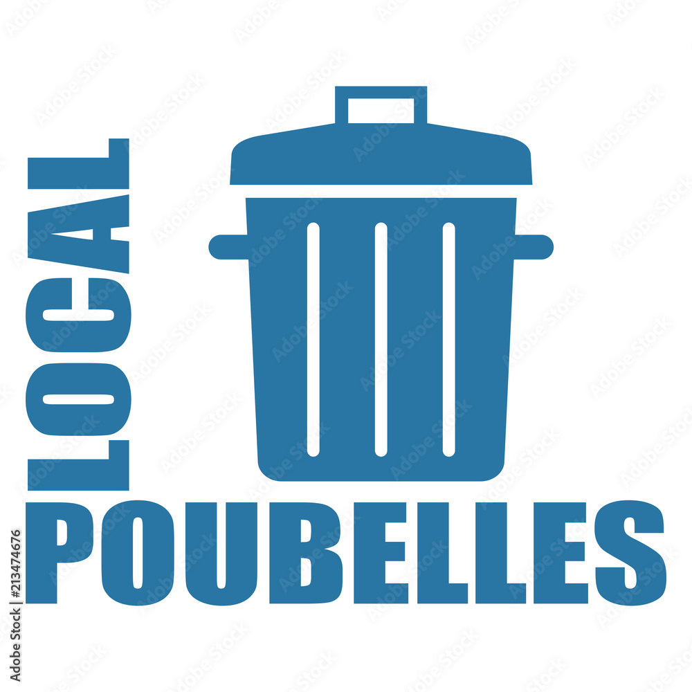 Logo local poubelles. Stock Vector | Adobe Stock