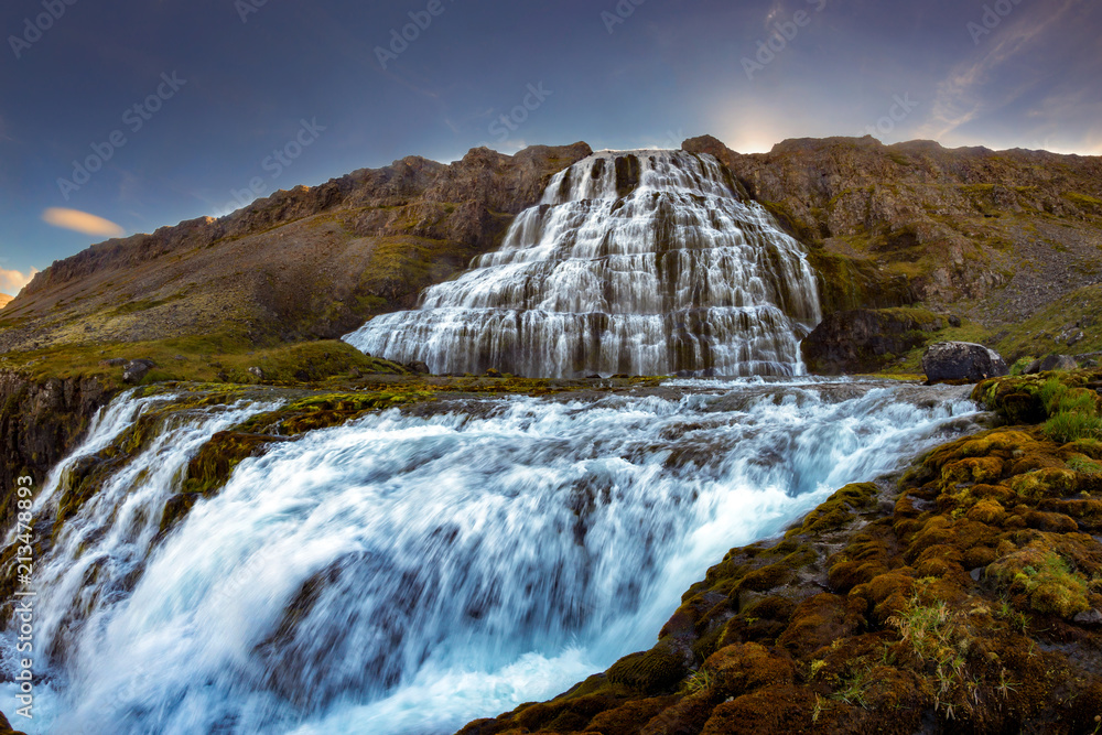 Dynjandi waterfall Iceland