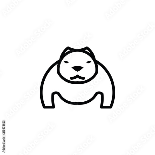 Pitbull vector icon