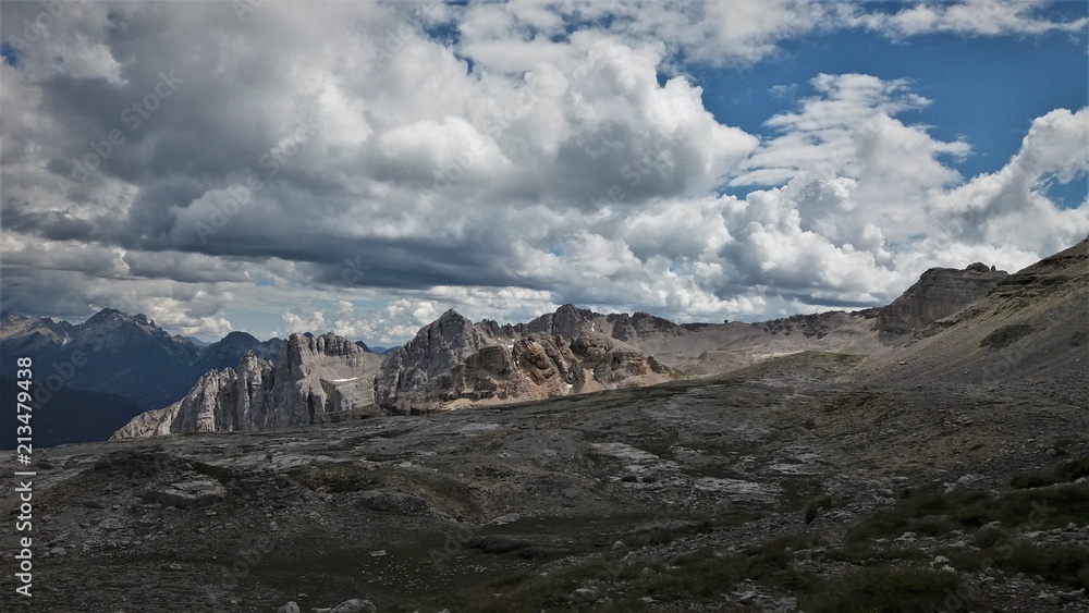 Laemar from above, dolomites, Italy Laemar from above, dolomites, Italy