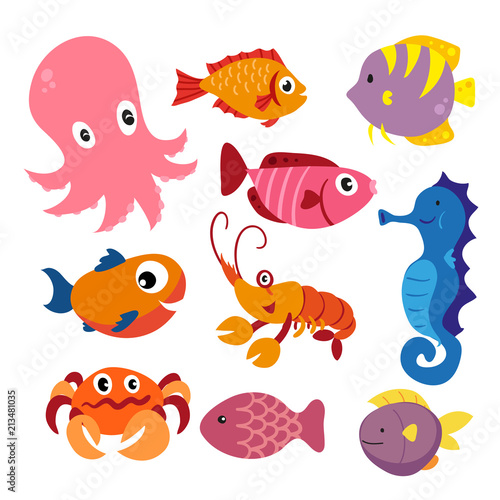 marine life vector collection design © terdpong2