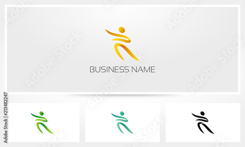 Taichi Exercise Human Logo