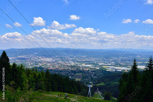 Blick vom Jested ( Jeschken ) bei Liberec