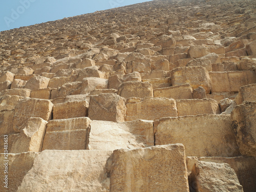 Pyramid Giza close up view