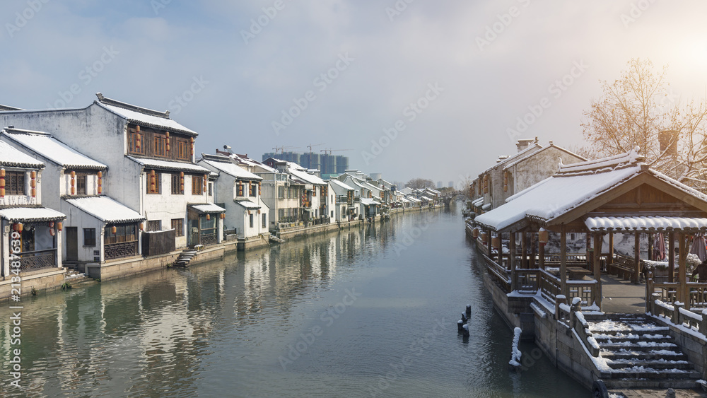 Wuxi, China, the rivers of the city
