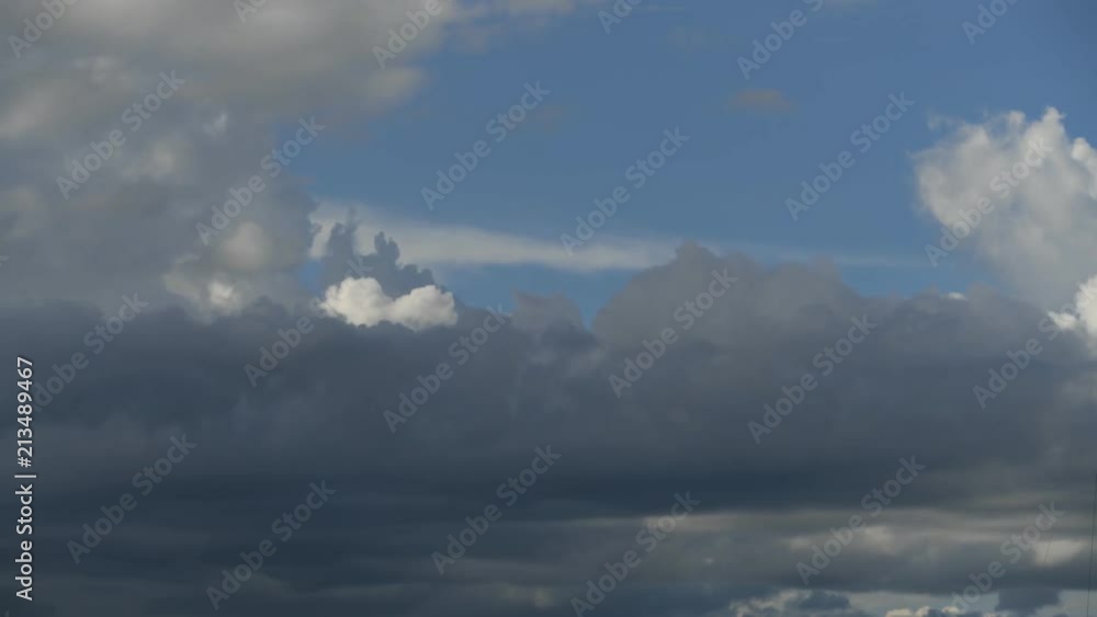 Timelapse Storm Sky clouds with the rain Timelapse Storm Sky clouds with the rain