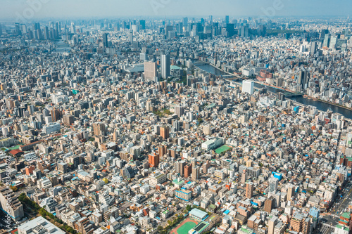 Tokio Stadt von oben 