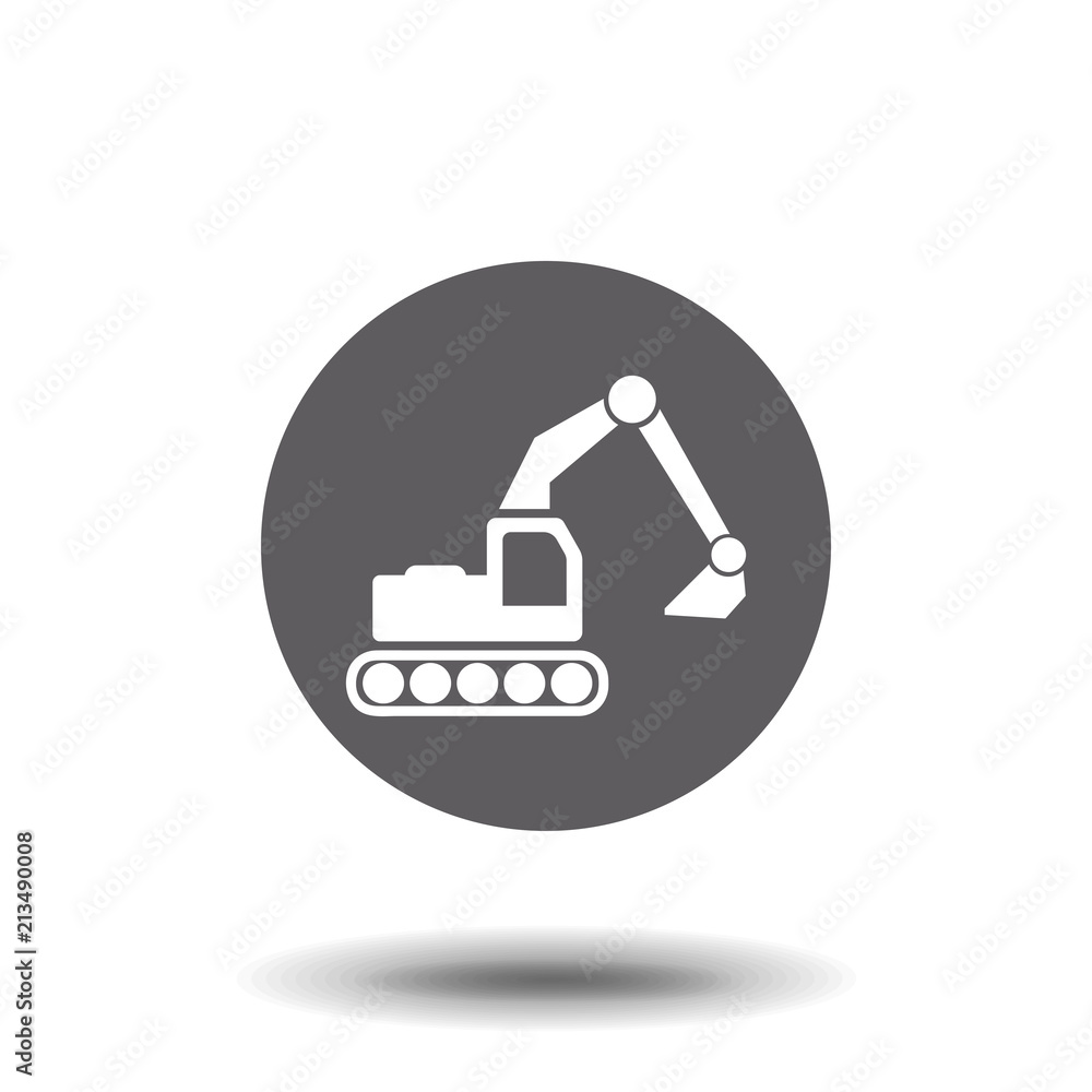 excavator icon. Element of popular transport icon. Premium quality graphic design symbols collection icon mobile app on white background excavator icon. Element of popular transport icon. Premium quality graphic design symbols collection icon mobile app on white background
