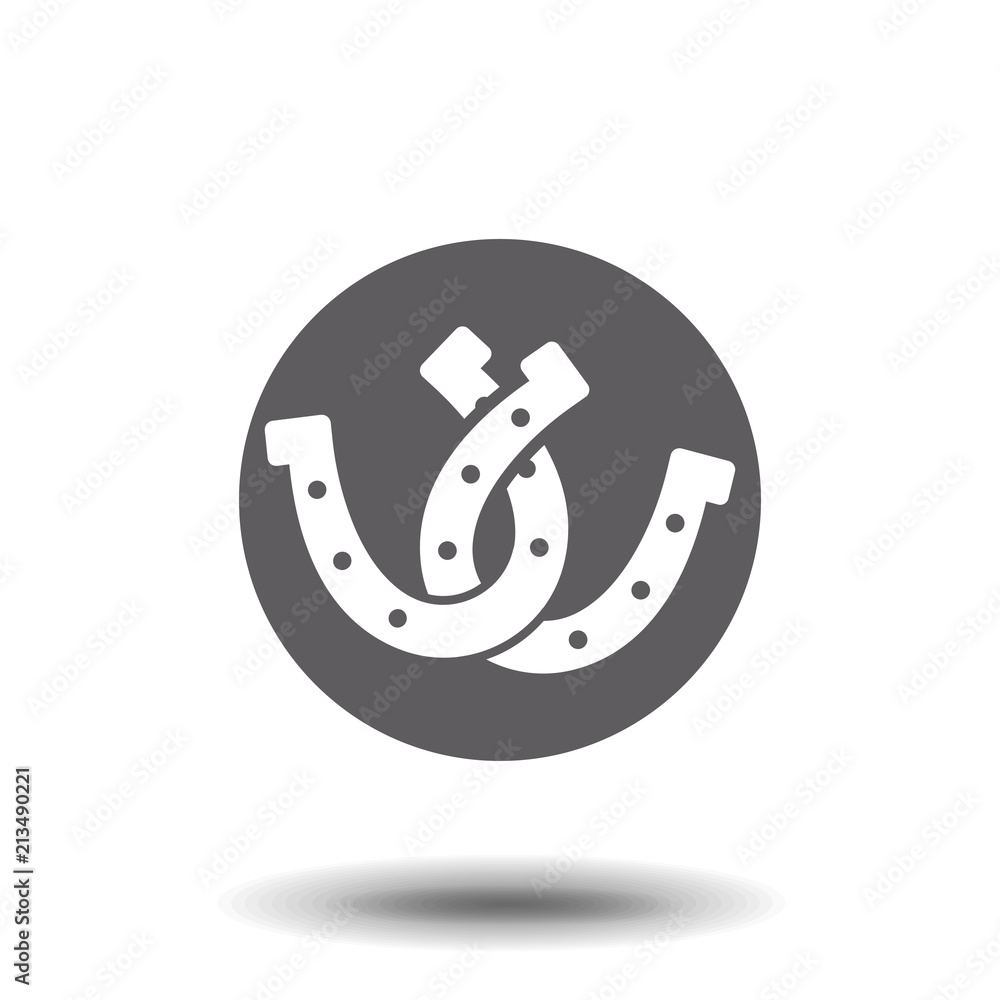 horseshoe icon. Flat illustration vector icon for web horseshoe icon. Flat illustration vector icon for web