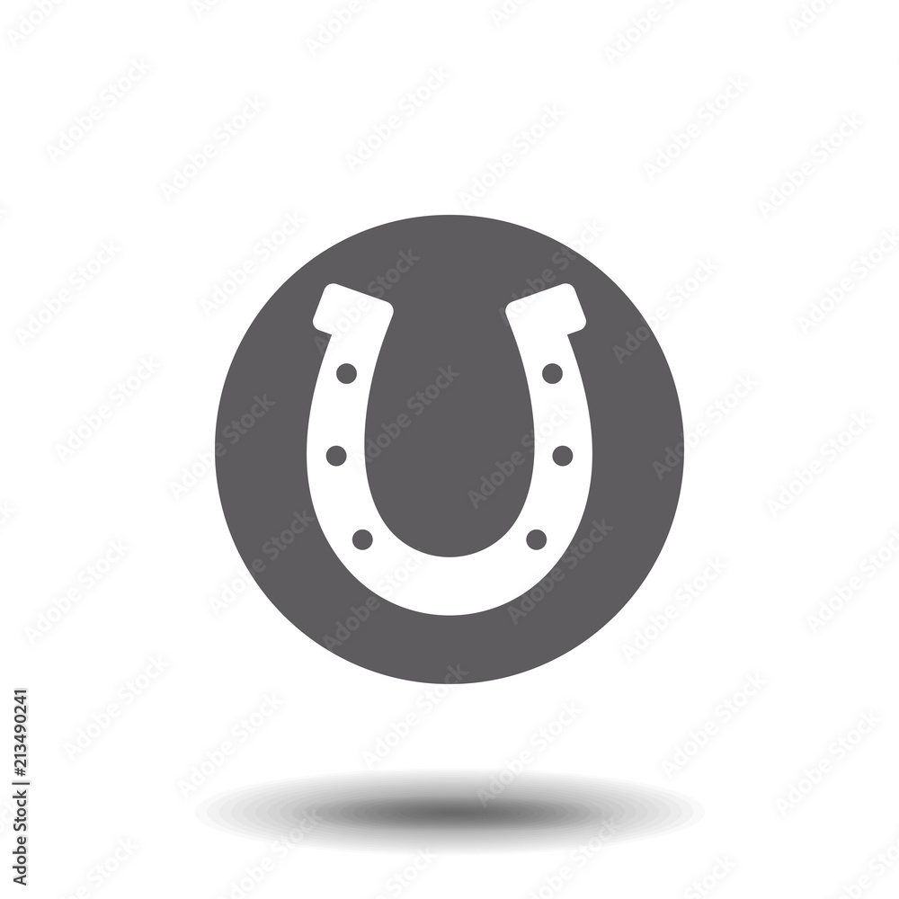 horseshoe icon. Flat illustration vector icon for web horseshoe icon. Flat illustration vector icon for web