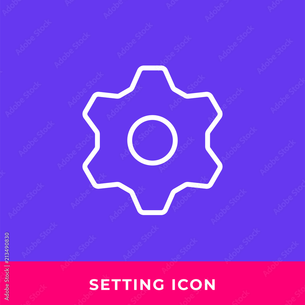 Settings icon vector. Modern, simple flat vector illustration for web site or mobile app Settings icon vector. Modern, simple flat vector illustration for web site or mobile app