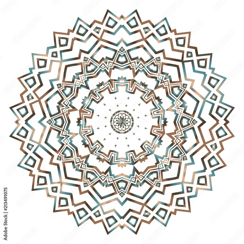 Vector mandala. Flower modern design. Vector illustration. Vector mandala. Flower modern design. Vector illustration.