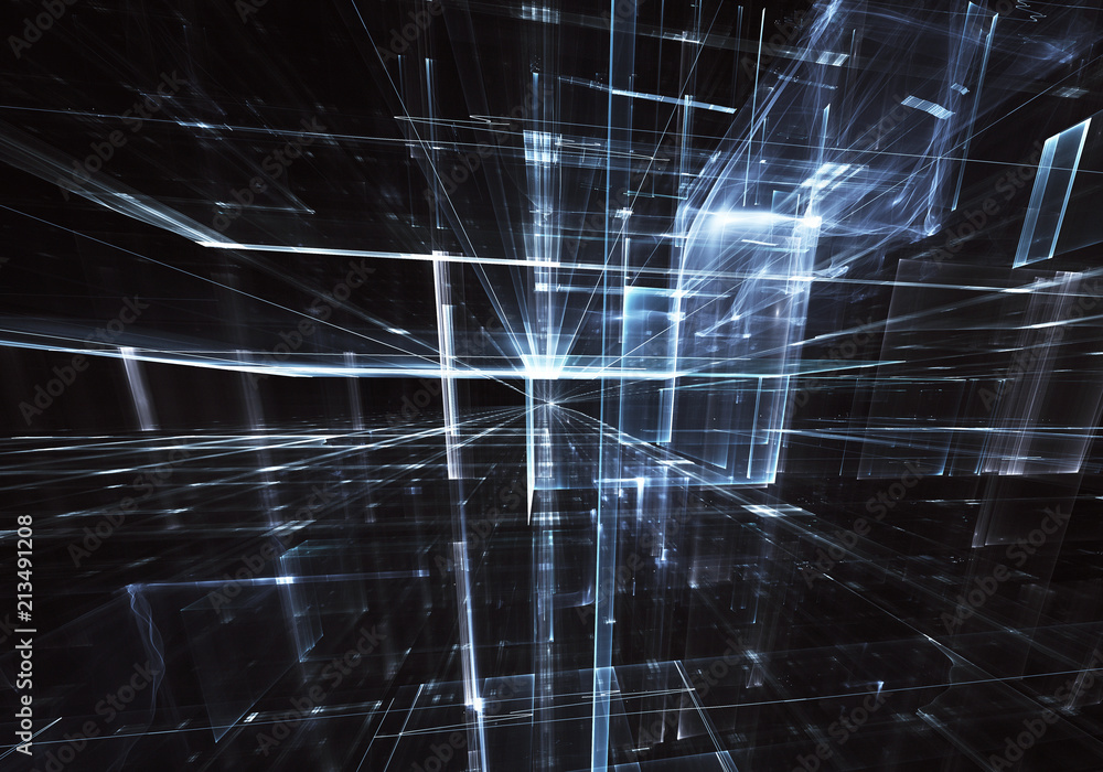 Obraz premium Abstract technology 3D illustration