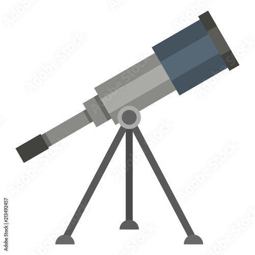 Vector Color Flat Icon - Astronomical Telescope