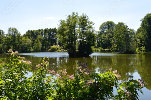 Idyllischer Waldsee am Niederrhein bei Wegberg (Schwalmtal) Juli 2018