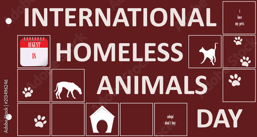 Post card Homeless Animals Day