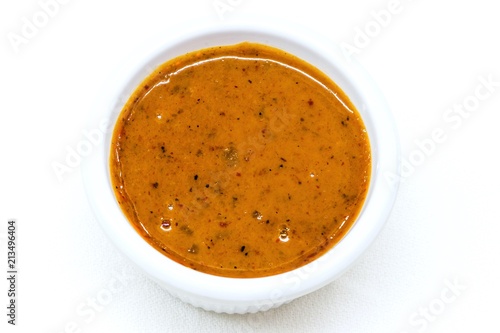 Peanut sauce or satay sauce for Chicken satay