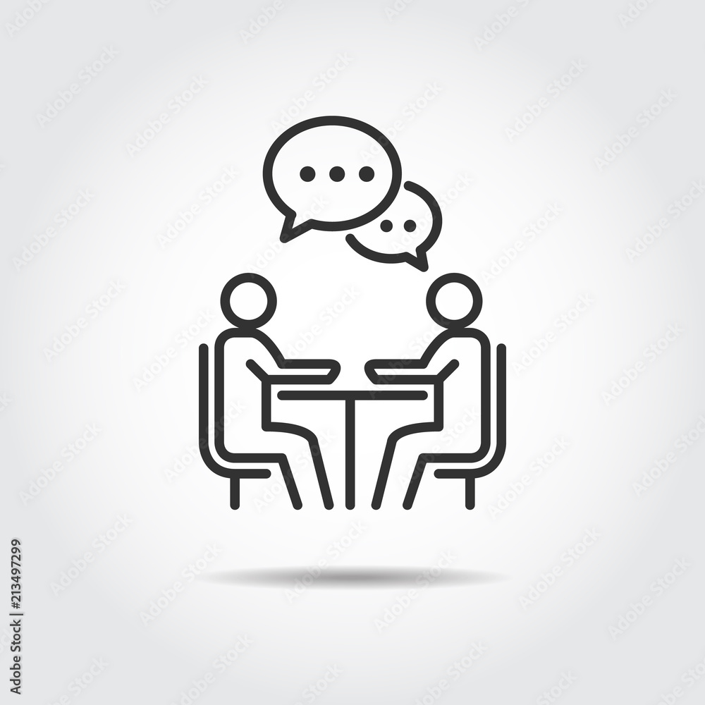 meeting icon vector illustration meeting icon vector illustration