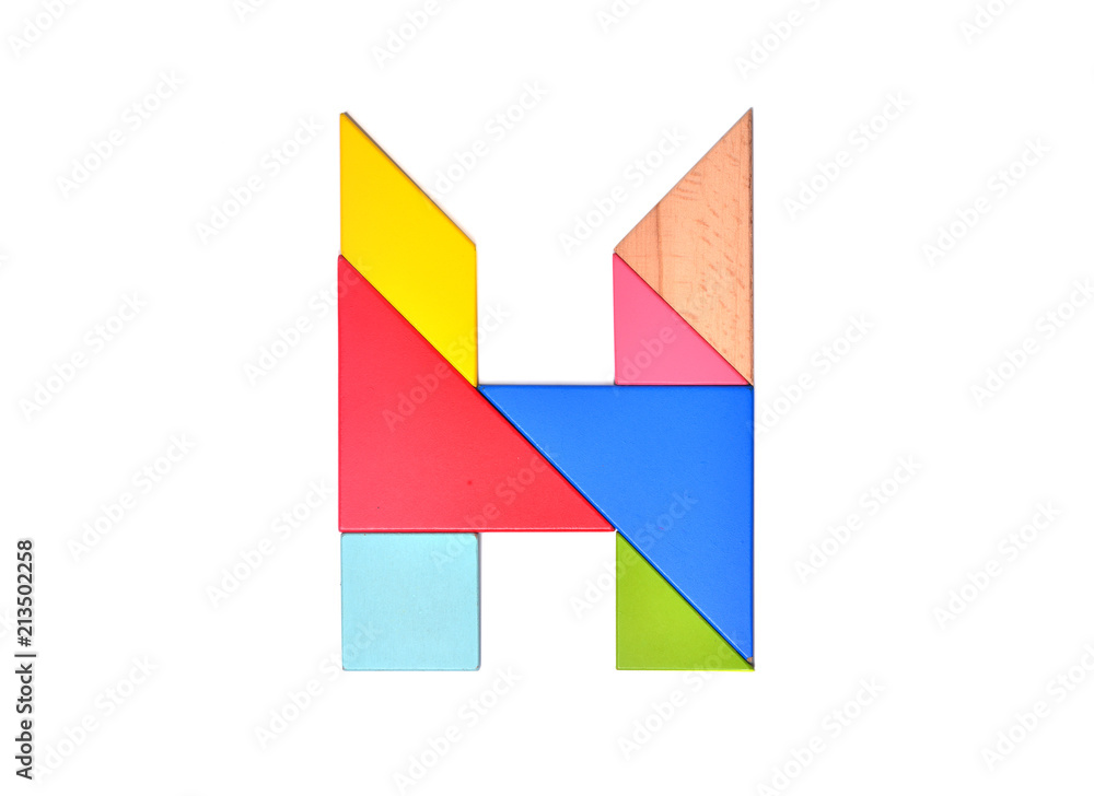 English alphabet color mosaic English alphabet color mosaic