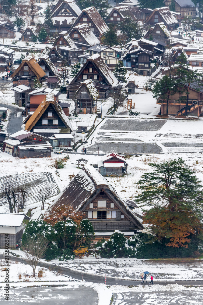 Fototapeta premium Gassho-zukuri house in Shirakawa village, Japan