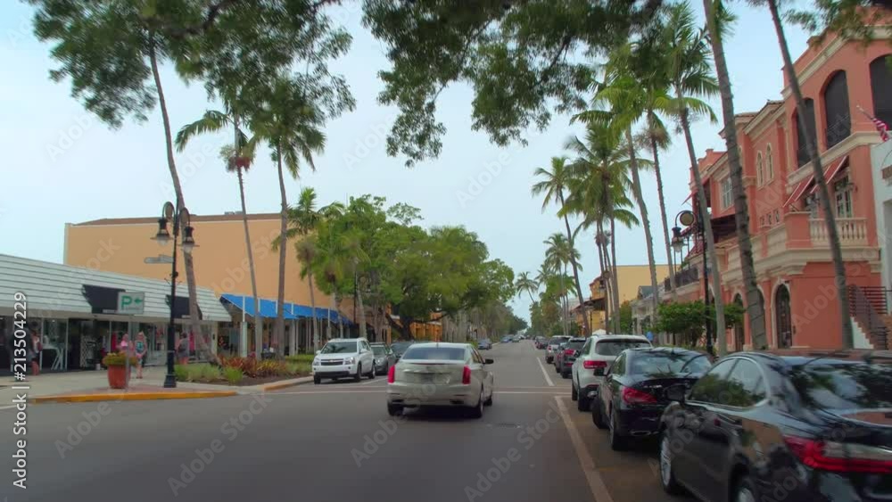 Motion stock video of Downtown Naples Florida 4k Motion stock video of Downtown Naples Florida 4k