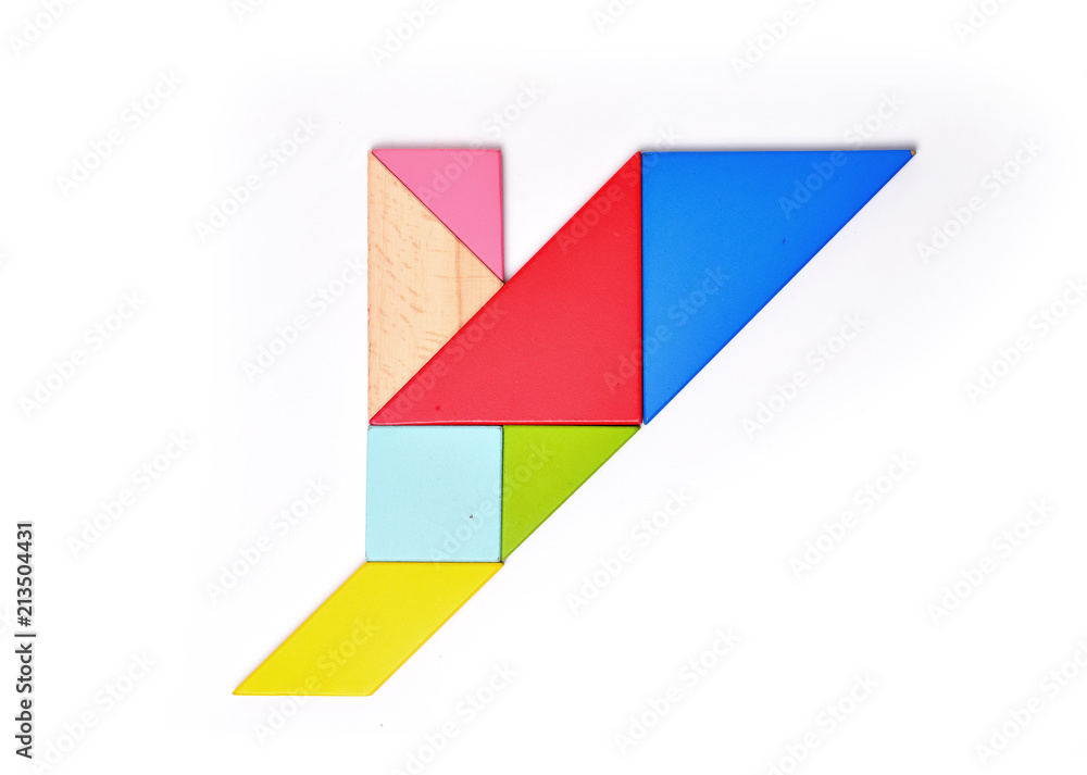 English alphabet color mosaic English alphabet color mosaic