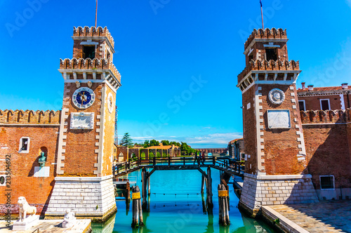 Towers in Arsenal in Venice, Italy photo